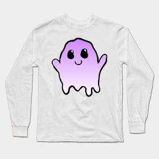 ghosty dude - purple Long Sleeve T-Shirt